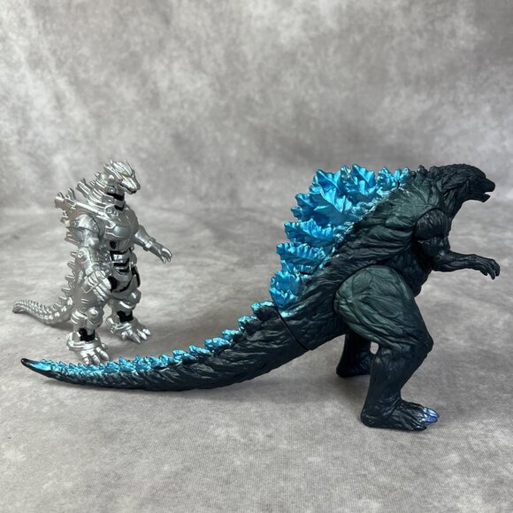 King Of The Monsters Blue Godzilla  7” Figure And Mechagodzilla Lot - Picture 10 of 12